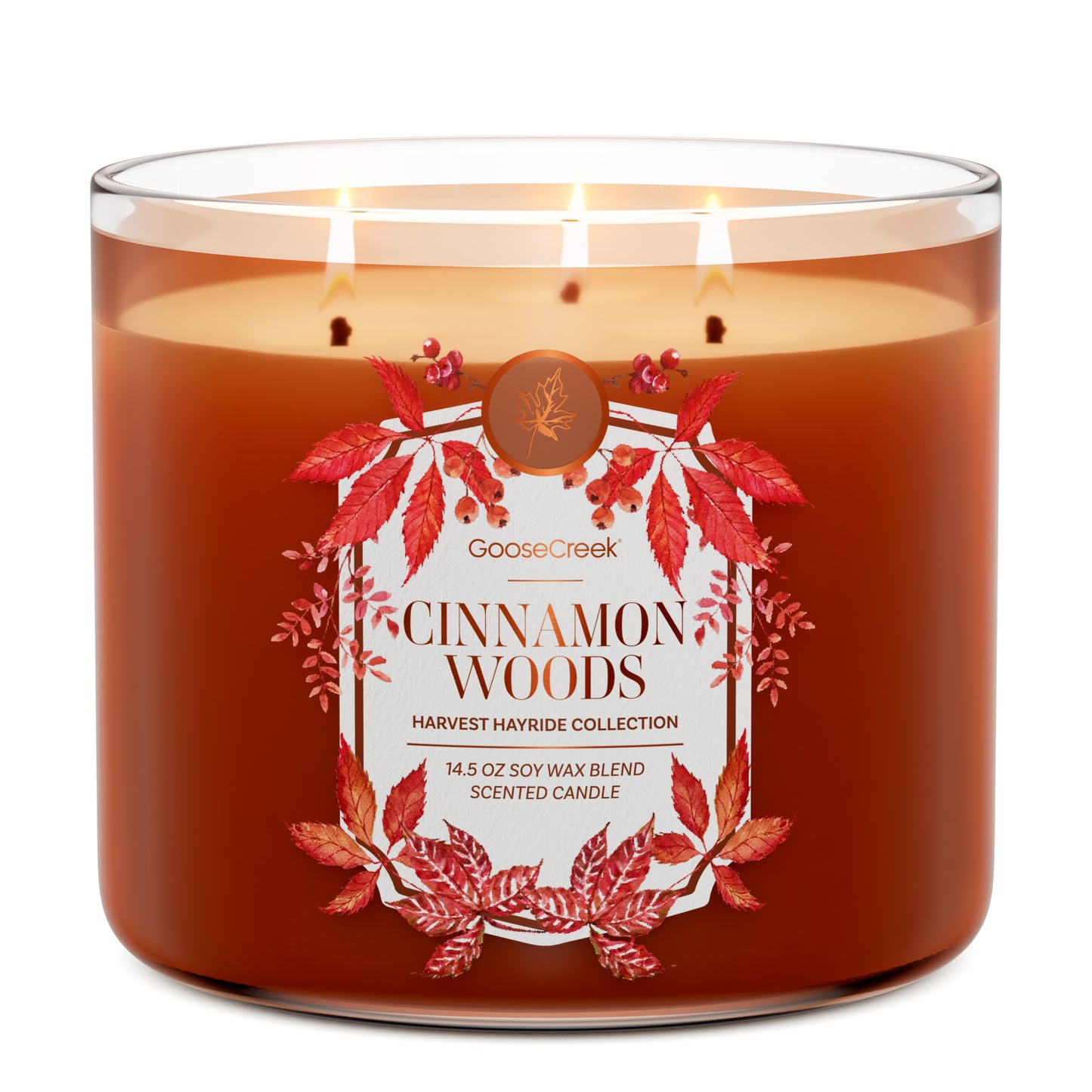 Cinnamon Woods 3-Wick Candle